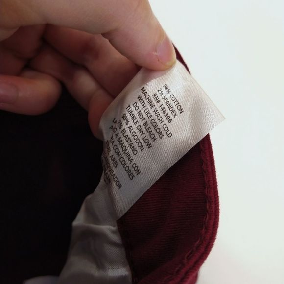 Blue Age Red Distressed Jeans Juinors Size 9 - Picture 6 of 8